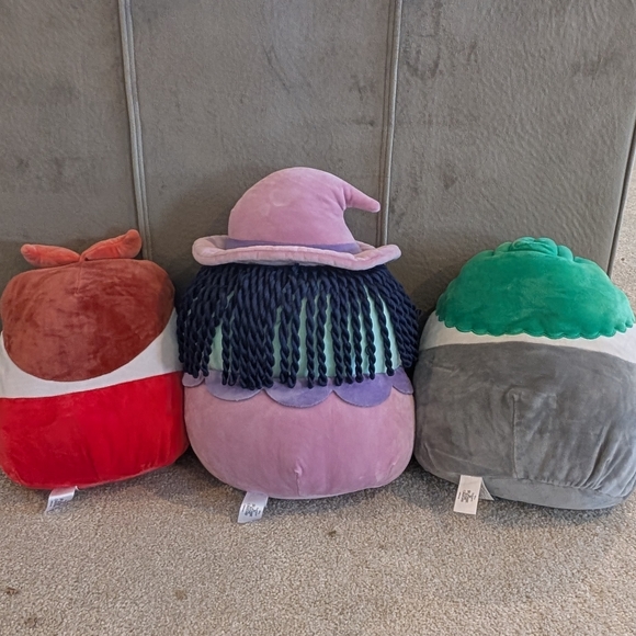 Squishmallows 12" Shock, Lock, & Barrel, Nightmare Before Christmas, Set of 3 - Picture 3 of 5